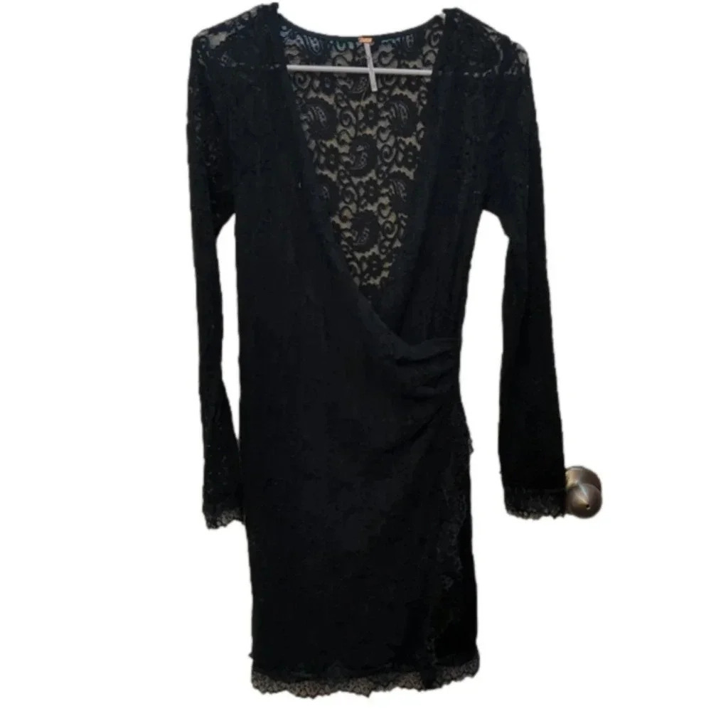 FREE people pearl lace mini dress